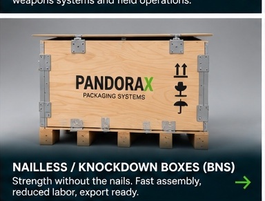 Nailless and knockdown BNS boxes