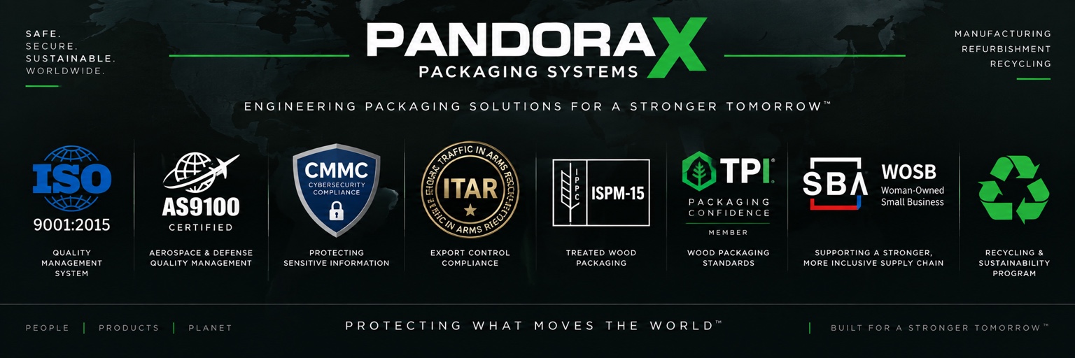 PANDORAX Packaging Systems quality compliance and certification programs
